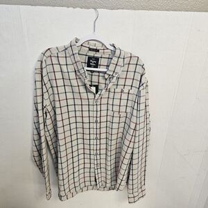 Nwt Artistry In Motion Long Sleeve Button Shirt Sz XL Pocket Plaid Office V441